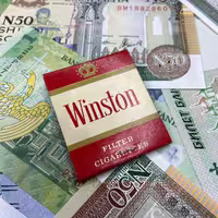 کبریت کتابی تبلیغاتی وینستون