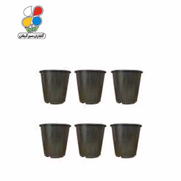 سطل کشاورزی ظرفیت 3 لیتری مشکی بسته 6 عددی