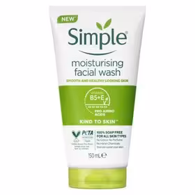 ژل شستشو صورت و مرطوب کننده سیمپل حجم 150 میلی لیتر ا Simple Kind to Skin Moisturising Face Wash