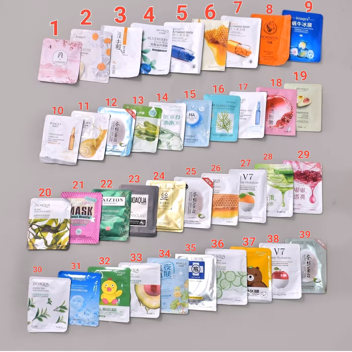 ماسک ورقه ای ( احیا کننده و شاداب کننده پوست.ضدچروک و آبرسان)