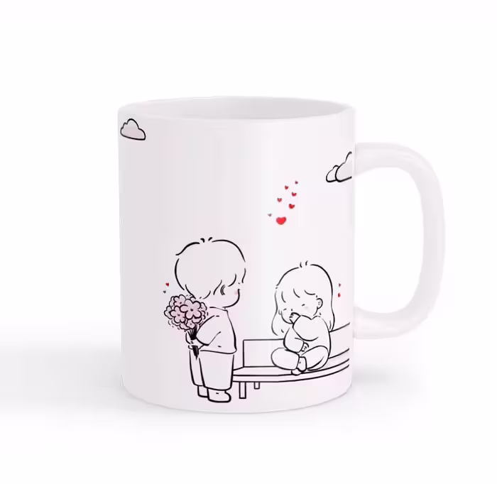 ماگ طرح زوج عاشقانه 025