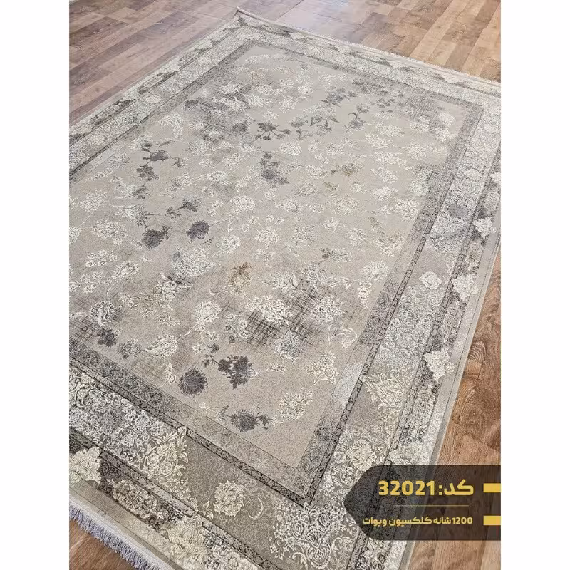 فرش4متری1200شانه ماشینی کاشان تراکم3600قالیچه سایز2،25در1،5کد32021(باارسال رایگان)