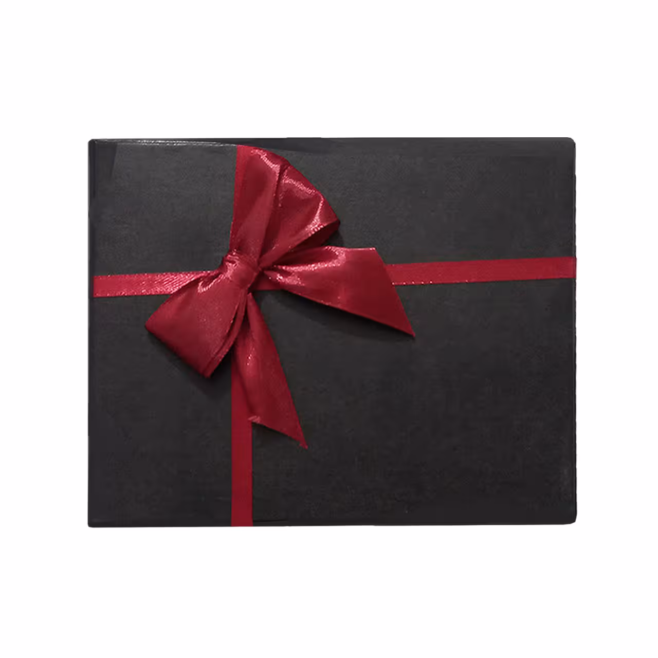 جعبه هدیه مقوایی مستطیل مدل ربان زرشکی سایز 7