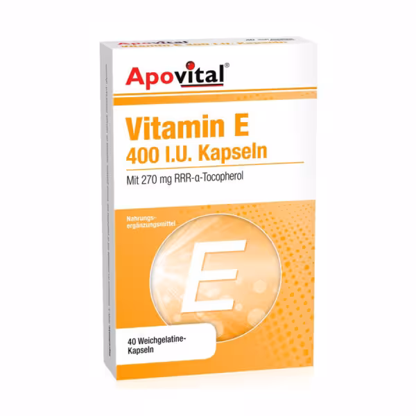 کپسول ژلاتینی نرم ویتامین E 400 واحد آپوویتال 40 عدد