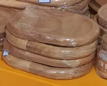 زیر لیوانی چوبی مدل بیضی کوچک