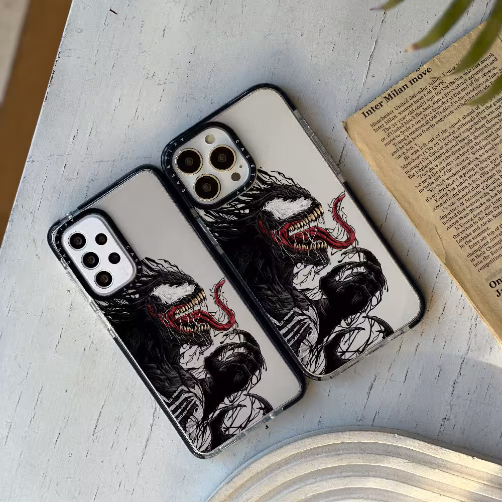 قاب شفاف چاپی سفارشی (کد 0471) مدل ونوم - venom برای سامسونگ