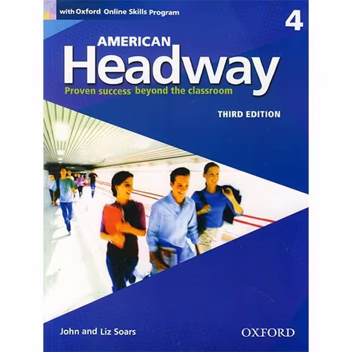 کتاب American Headway 4 3rd ویرایش سوم رحلی بزرگ چاپ رنگی باکیفیت به همراه کتاب دانش آموز و کتاب کار
