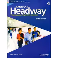 کتاب American Headway 4 3rd ویرایش سوم رحلی بزرگ چاپ رنگی باکیفیت به همراه کتاب دانش آموز و کتاب کار