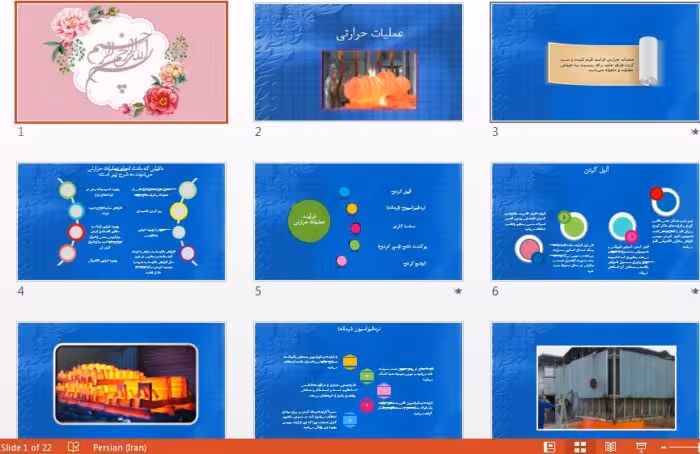 پاورپوینت بررسی عملیات حرارتی