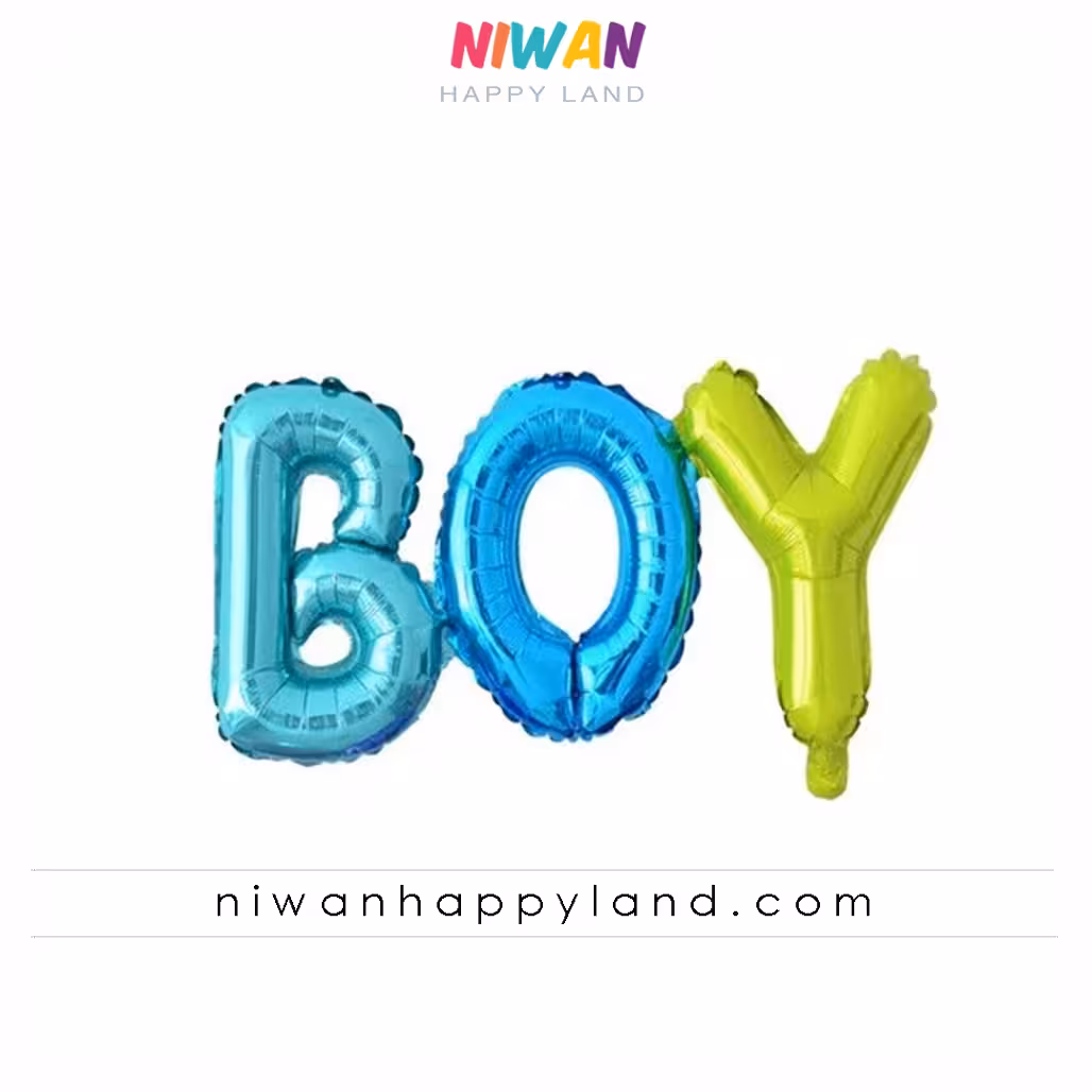 بادکنک فویلی حروف BOY