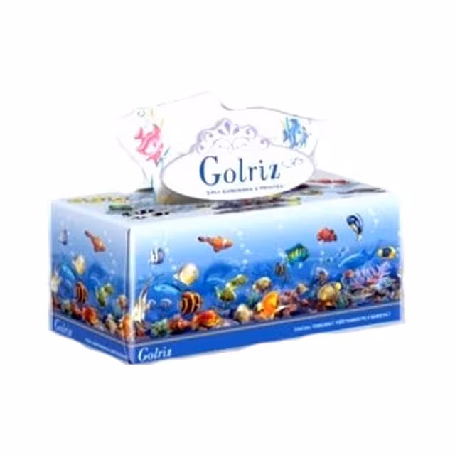 دستمال کاغذی طرح اکواریوم گلریز 100 برگ سه لا