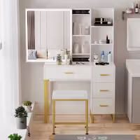 میز آرایش مدرن پایه فلزی فوبورو مدل MA720
