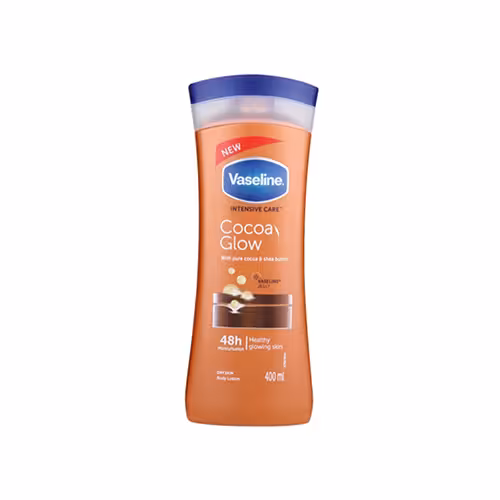 لوسیون بدن کاکائویی وازلین Vaseline مدل cocoa glow حجم 400 میل
