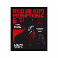 تابلو گیمینگ 35×45 طرح – Red Dead2