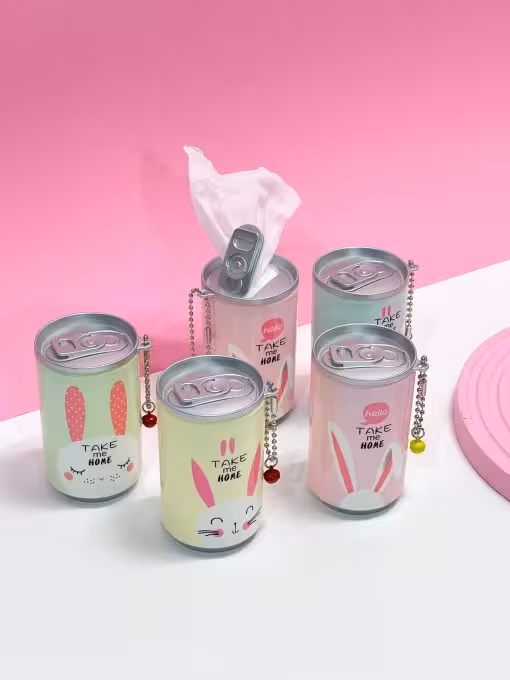 پک6 عددی دستمال مرطوب طرح فانتزی ( قوطی )