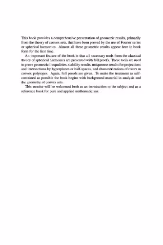 خرید و دانلود نسخه کامل کتاب Geometric Applications of Fourier Series and Spherical Harmonics (Encyclopedia of Mathematics and its Applications)