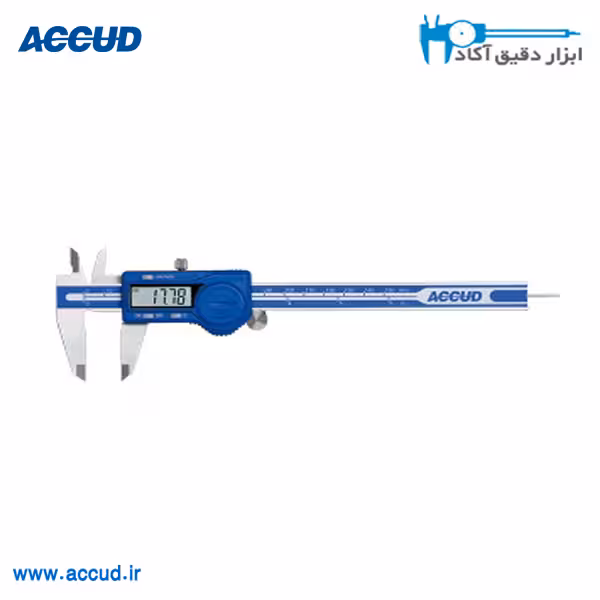 کولیس دیجیتال 15 سانتی متر با عمق سنج گرد Accud (اکیود) مدل 111-006-12R
