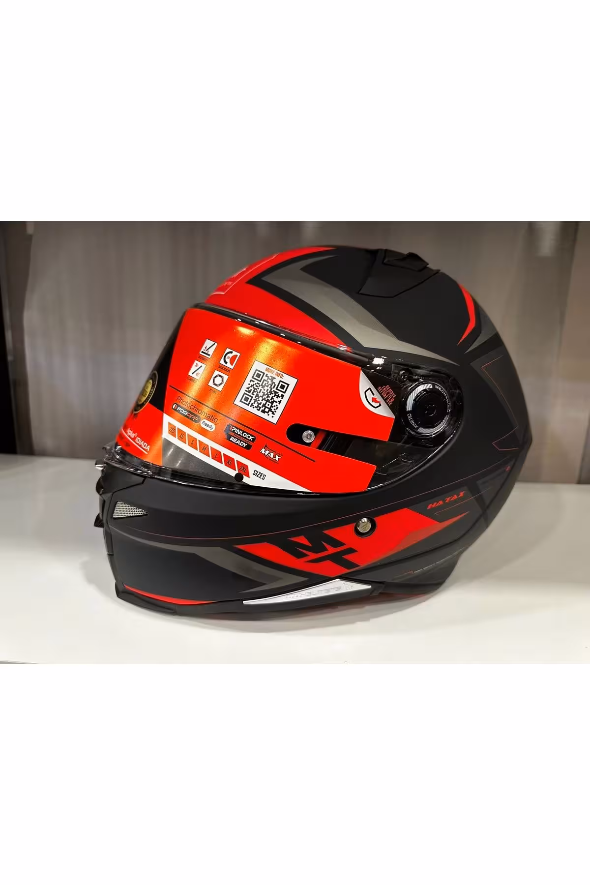 کلاه کاسکت موتورسیکلت چند رنگ ایمنی انتقام 2 S ERRORX B5 MATTE RED Genel Markalar