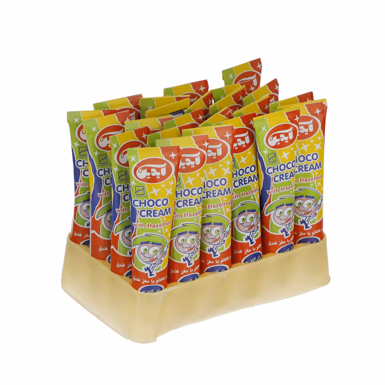 کرم کاکائو با مغز فندق آیدین بسته 24 عددی