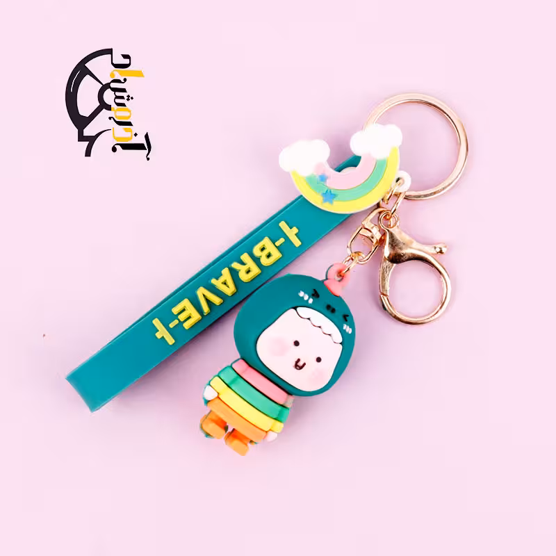 جا کلیدی سیلیکونی بند آویز دختر