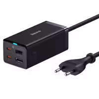 شارژر رومیزی بیسوس مدل CCGAN67-HDE با توان خروجی 67 وات و انتقال تصویر 4K