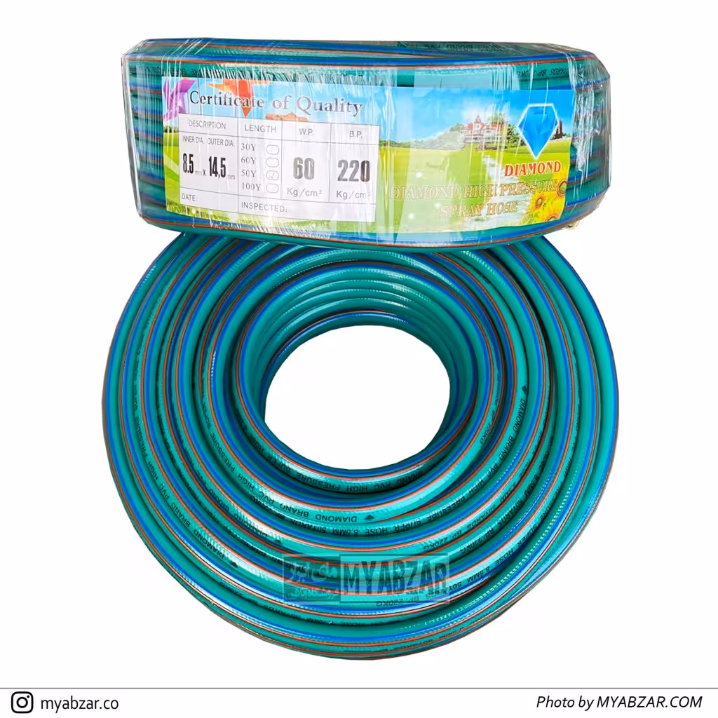 شیلنگ سمپاش دیاموند 5 لایه 50 یاردی