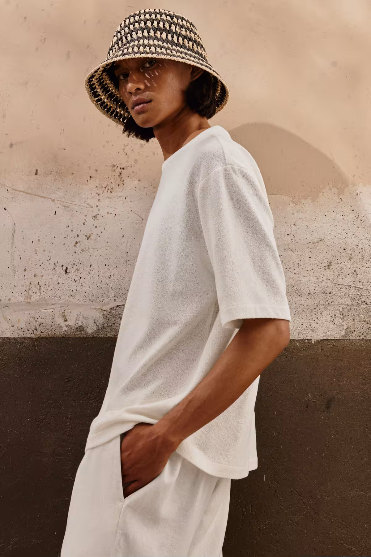 تی شرت مردانه تناسب سست اورجینال H&M