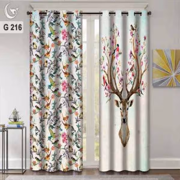 پرده چاپی گوزن کد G216
