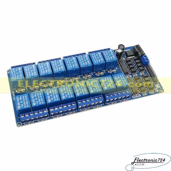 ماژول رله 16 کانال 12 ولت Relay Module