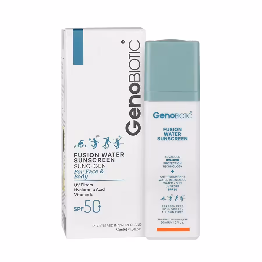 کرم ضدآفتاب فیوژن واتر ژنوبایوتیک 30 میلی‌لیتر | Genobiotic Fusion Water Sunscreen 30 ml
