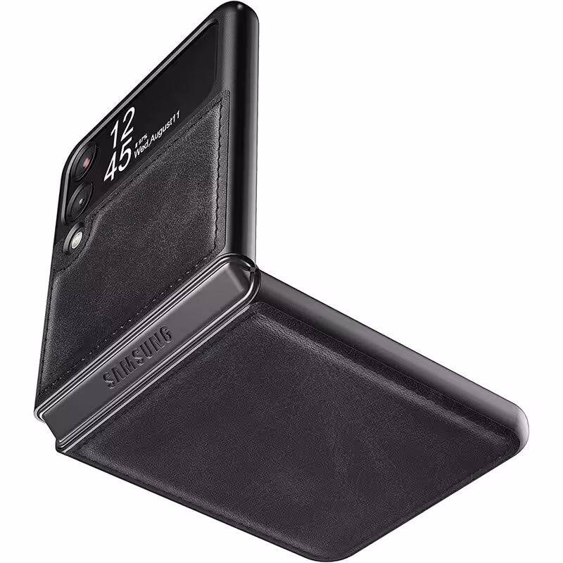قاب گلکسی Z Flip3 2021 ، پشت چرمی PU