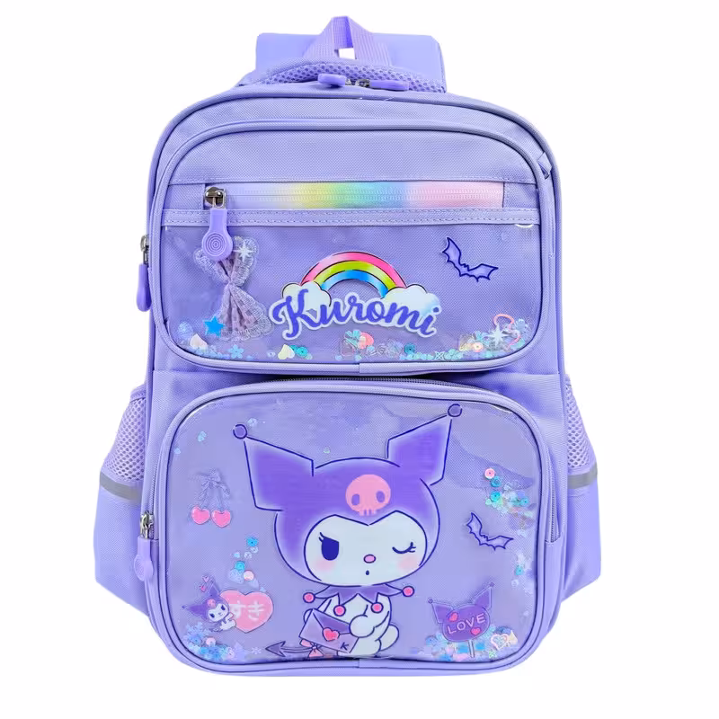 کوله پشتی مدرسه مدل کرومی آکواریومی کد 5565 | کالا مکس