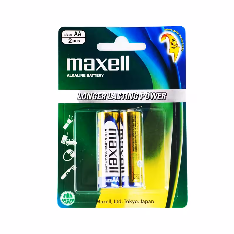 باتری قلمی مدل ALKALINE BATTERY بسته دو عددی مکسل