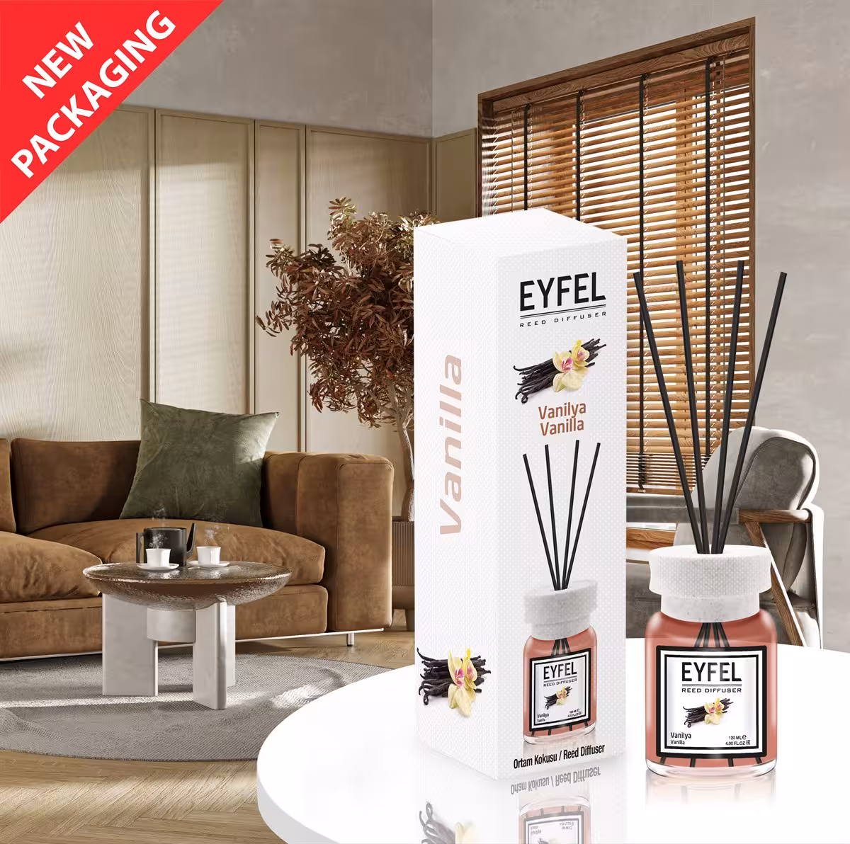 خوشبوکننده هوا ایفل رایحه وانیل حجم 120 میلی لیتر (100% اصل)