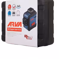 تراز لیزری 360درجه سه بعدی قرمز آروا مدل4676 متر دیجیتال 