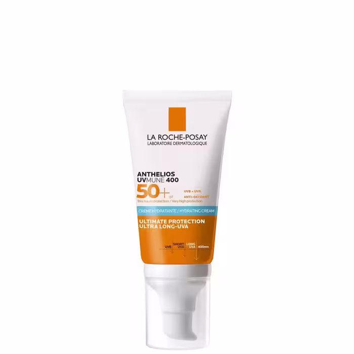 کرم ضد آفتاب مرطوب‌کننده لا روش پوزای آنتلیوس UVMune 400 SPF 50؛ محافظت بی‌نظیر و مراقبت روزانه برای پوست خشک و حساس