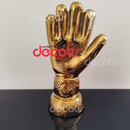 دستکش طلا فوتبال تندیس مجسمه دروازبانی