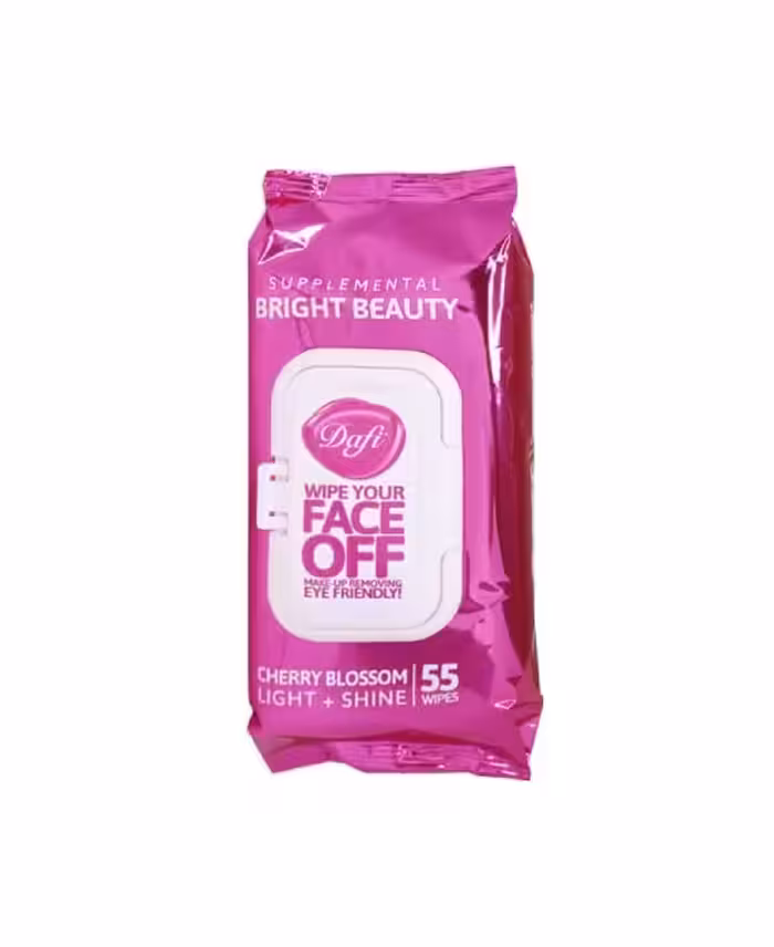 دستمال مرطوب پاک کننده آرایش ژاپنی دافی 55 عددی