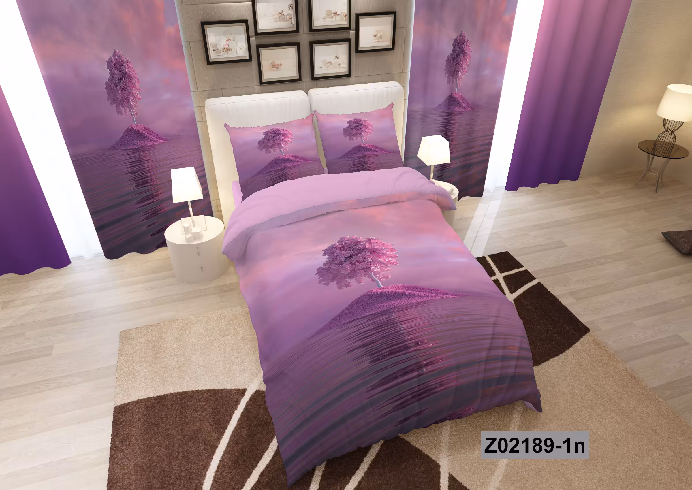 لحاف روتختی تنسل سه بعدی (3D) کالای خواب متین کد 2189