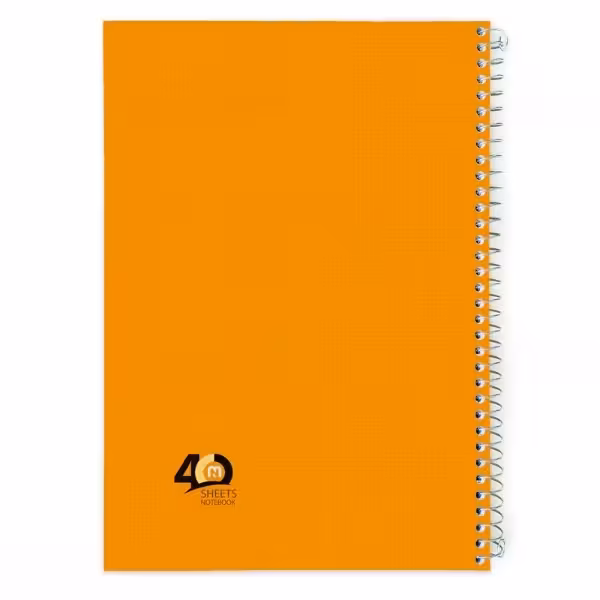 دفتر 40 برگ سیمی تک رنگ جــور کد 9423.طرح 9