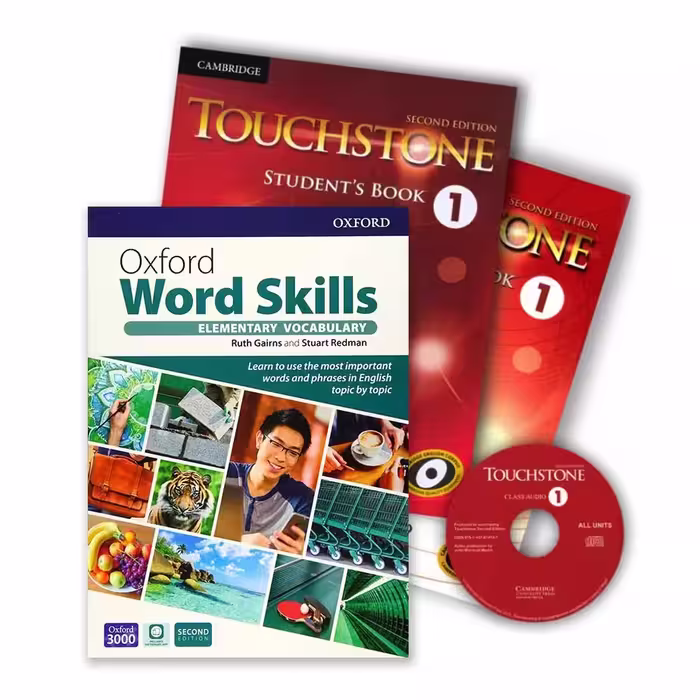 پک تاچ استون 1   ورد اسکیلز المنتری | کتاب انگلیسی Touchstone 1   Oxford Word Skills Elementary