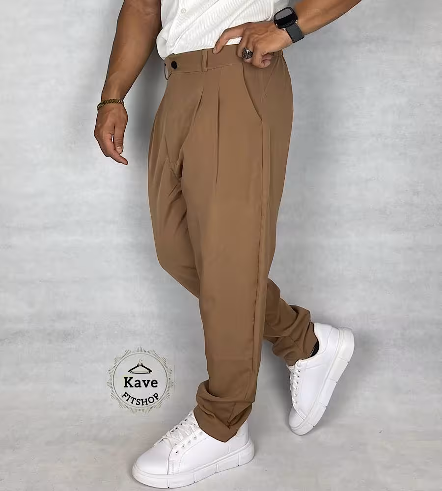 شلوار مردانه مدل کمر ایتالیایی کلاسیک | نسکافه ای