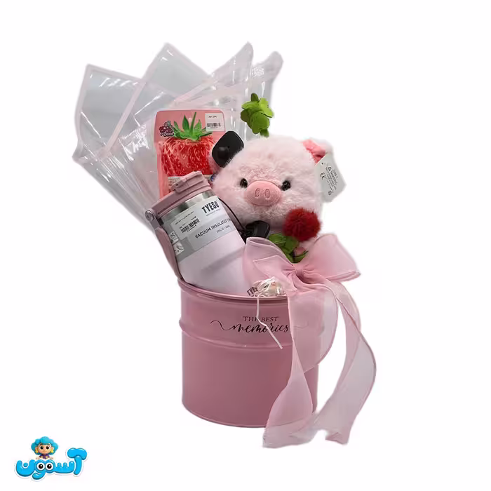 باکس ولنتاین خوک صورتی (Valentine Box) کد 3