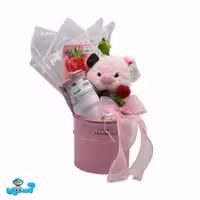 باکس ولنتاین خوک صورتی (Valentine Box) کد 3