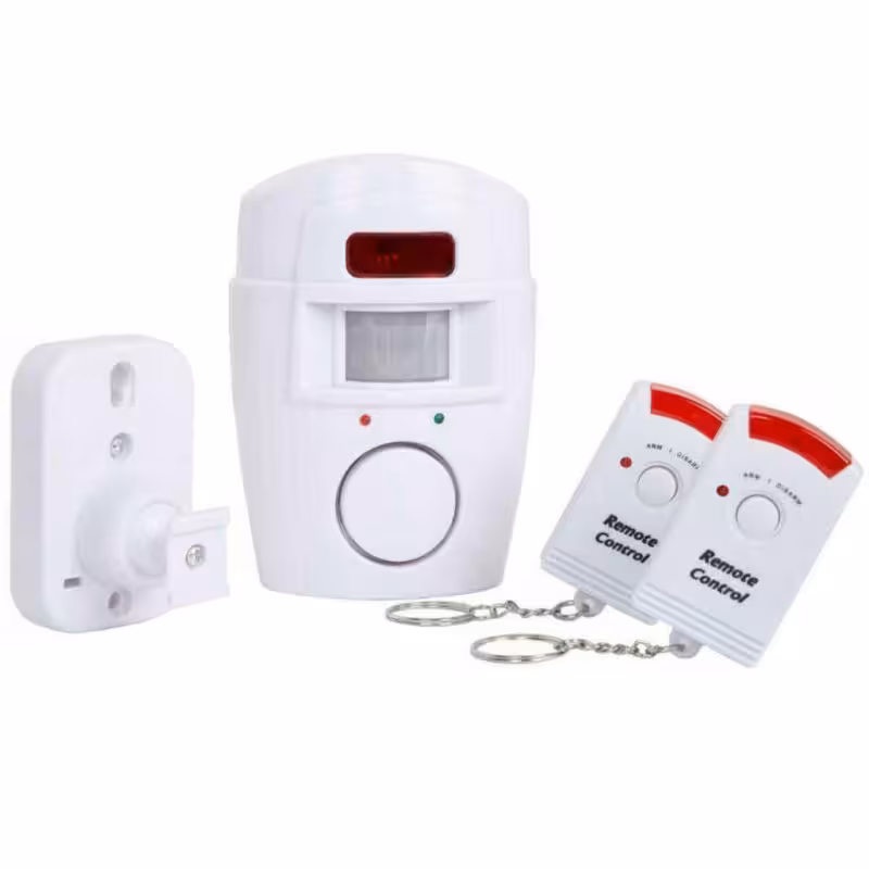 سیستم حفاظتی امنیتی دزدگیر بی سیم چشمی آژیردار مدل 105db | چاوه