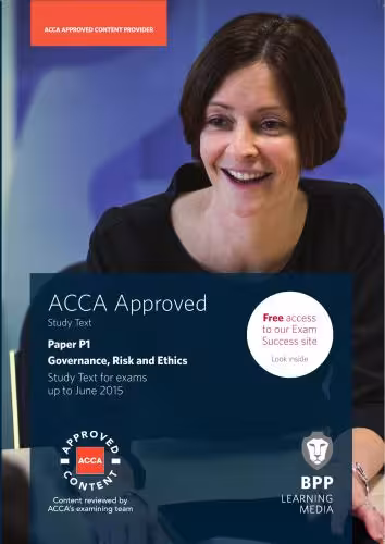 خرید و دانلود نسخه کامل کتاب ACCA. Paper P1: Governance, Risk and Ethics. Study Text