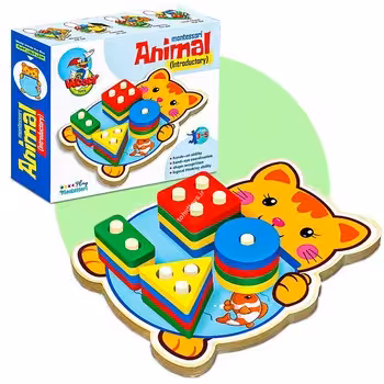 بازی فکری مونته سوری مدل گربه