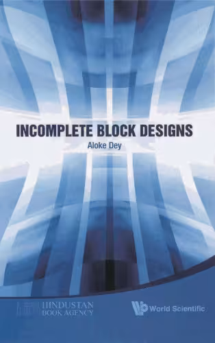 خرید و دانلود نسخه کامل کتاب Incomplete Block Designs