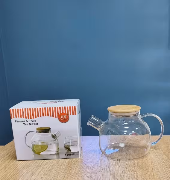 قوری پیرکس 1100 میل درب بامبو وارداتی