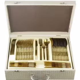 سرویس قاشق و چنگال 120 پارچه یونیک مدل زنبوری